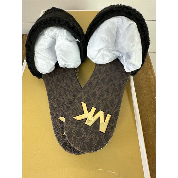 NWT MICHAEL Michael Kors Renee Flex Slide Leather Mules - 8.5 - Picture 3 of 5